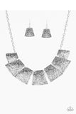 Here Comes The Huntress - Silver Paparazzi Necklace