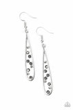 Here Comes The Reign - Silver Paparazzi Earrings