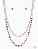 High Standards - Red Paparazzi Necklace