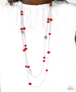 Hitting a Glow Point - Red Paparazzi Necklace