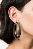 Hoops I Did It Again- Black Paparazzi Earrings