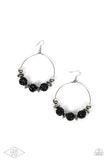 I Can Take A Compliment - Black Paparazzi Earrings