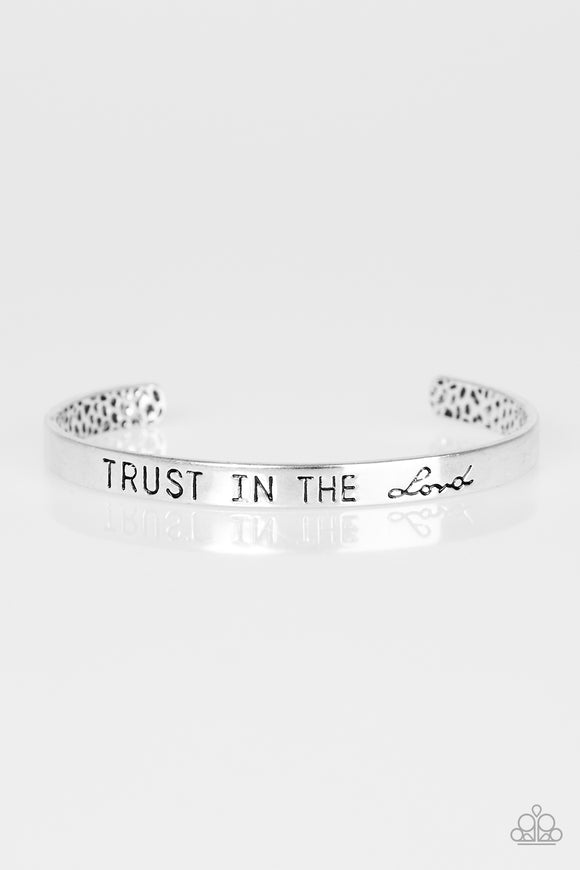 I Put My Trust In You - Silver Paparazzi Bracelet