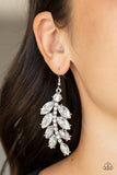 Ice Garden Gala - White Bling Paparazzi Earrings