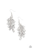 Ice Garden Gala - White Bling Paparazzi Earrings