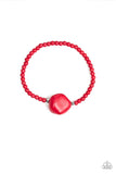 Eco Eccentricity - Red Paparazzi Bracelet