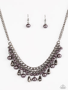 Imperial Idol - Gunmetal Paparazzi Necklace