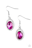 Imperial Shine-ness - Pink Paparazzi Earrings