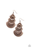 Impressively Empress - Copper Paparazzi Earrings