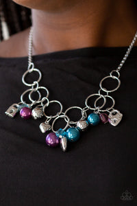 In a Bind Multi - Blue Paparazzi Necklace