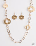 Industrial Mayhem - Gold Paparazzi Necklace