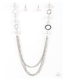 Its About Showtime Pearls - White Paparazzi Necklace