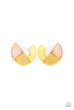 It's Just an Expression - Yellow Paparazzi Earrings