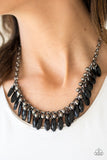 Jersey Shore - Black Paparazzi Necklace