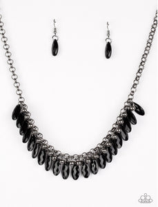 Jersey Shore - Black Paparazzi Necklace