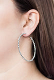 Keep It Chic - Silver Paparazzi Earrings