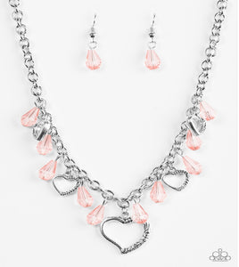 Keep Me In Your Heart - Orange Paparazzi Necklace