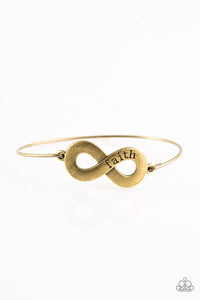 Keep The Faith - Brass Paparazzi Bracelet