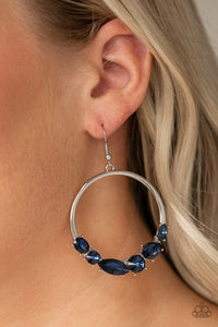 Legendary Luminescence - Blue Paparazzi Earrings