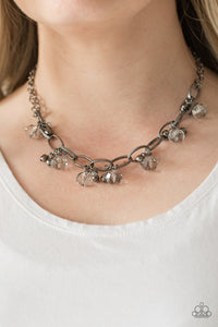 Lets Get This Fashion Show On The Road - Gunmetal Paparazzi Necklace