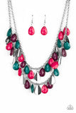 Life of The Fiesta Multi - Pink Paparazzi Necklace