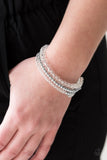 Luminous Luster - White Paparazzi Bracelet