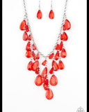 Irresistible Iridescence - Red Paparazzi Necklace