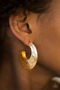 Mad About Shine - Gold Paparazzi Earrings