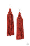 Magic Carpet Ride - Brown  Paparazzi Earrings