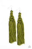 Magic Carpet Ride - Green Paparazzi Earrings