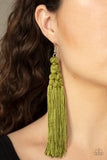 Magic Carpet Ride - Green Paparazzi Earrings