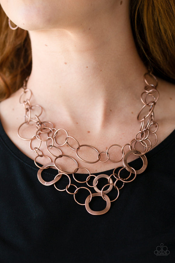 Main Street Mechanics - Copper Paparazzi Necklace