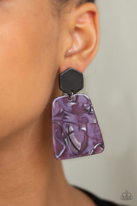 Majestic Mariner - Purple Paparazzi Earrings