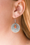 Majestically Mayan - Orange Paparazzi Earrings