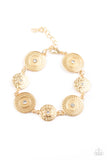 Pristinely Pasadena - Gold Paparazzi Paparazzi Necklace Set