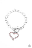 March To a Different Heartbeat - Pink Paparazzi Bracelet