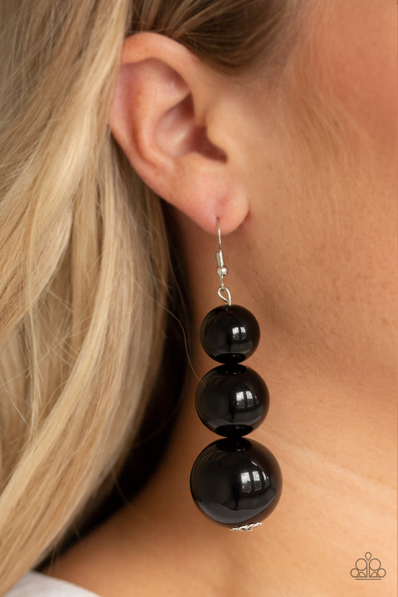 Material World - Black Paparazzi Earrings