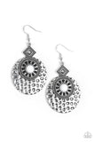 Mayan Mood - White Paparazzi Earrings