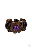 Mediterranean Mangrove - Purple Wood Paparazzi Bracelet