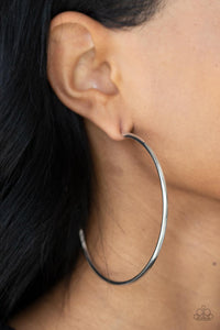 Mega Metro - Silver Paparazzi Earrings