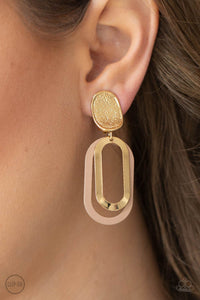 Melrose Mystery - Brown Clip-on Paparazzi Earrings