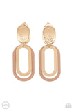 Melrose Mystery - Brown Clip-on Paparazzi Earrings