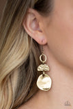 Melting Pot - Brass Paparazzi Earrings