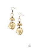 Melting Pot - Brass Paparazzi Earrings