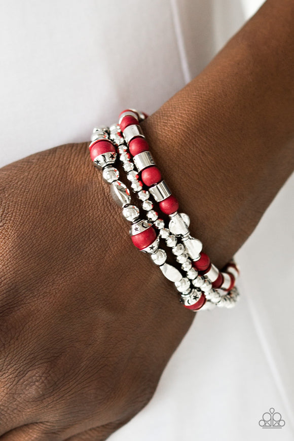 Mesa Mason - Red Paparazzi Bracelet