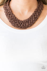 Mesmerizingly Mesopotamia - Copper Seed Bead Paparazzi Necklace