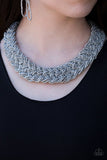 Mesmerizingly Mesopotamia - Silver Seed Bead Paparazzi Necklace