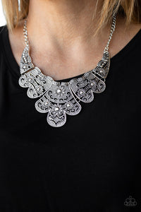 Mess With The Bull - Silver Paparazzi Necklace