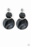 Miami Mariner - Black Paparazzi Earrings