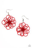 Midsummer Magic - Red Paparazzi Earrings